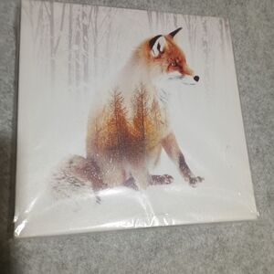 Special Moments Fox Canvas Wall Art - Orange and White